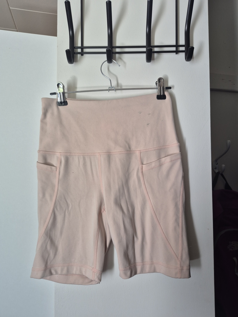 Athletic Works Light Peach Women's High-Waist Bike Shorts